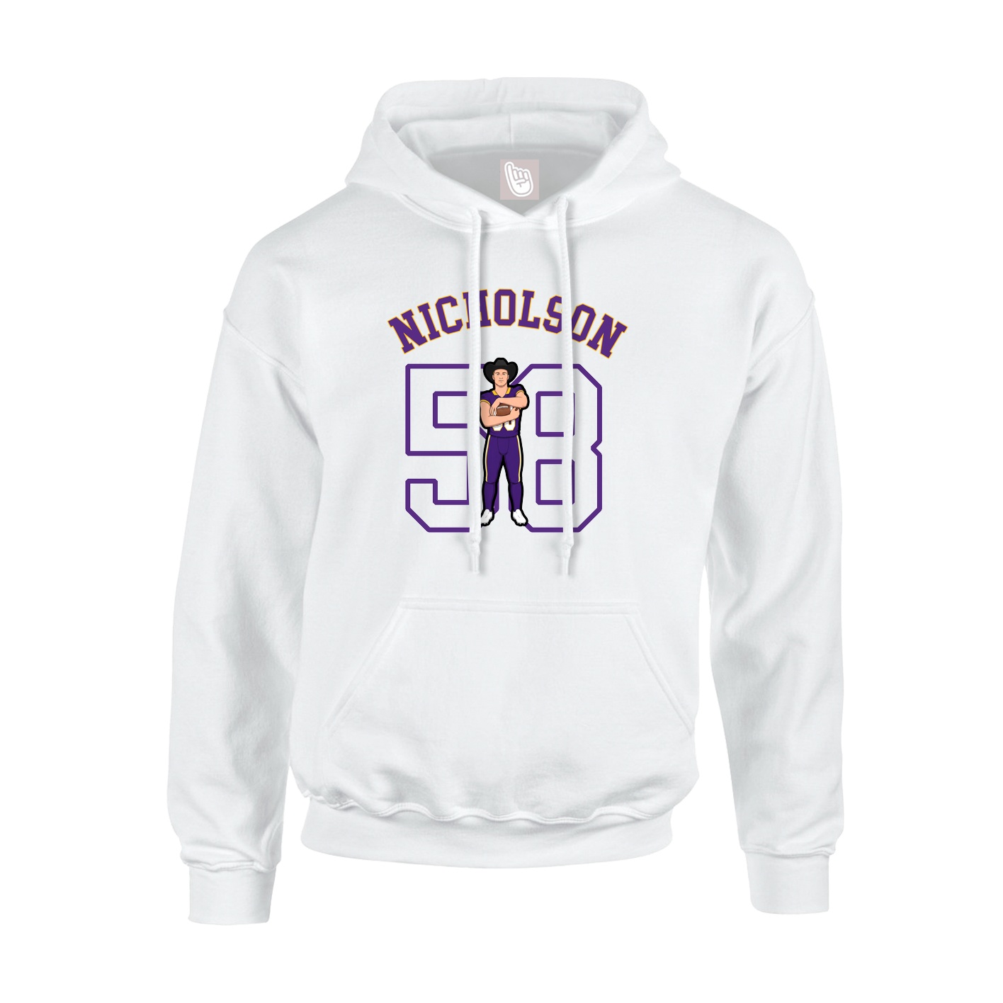Youth Hoodie — Shirsey Arch in White