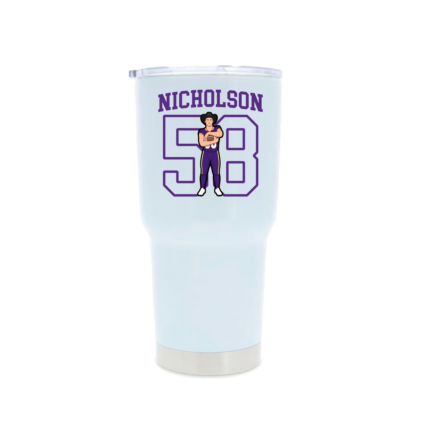 30oz Stainless Steel Tumbler — Shirsey in White