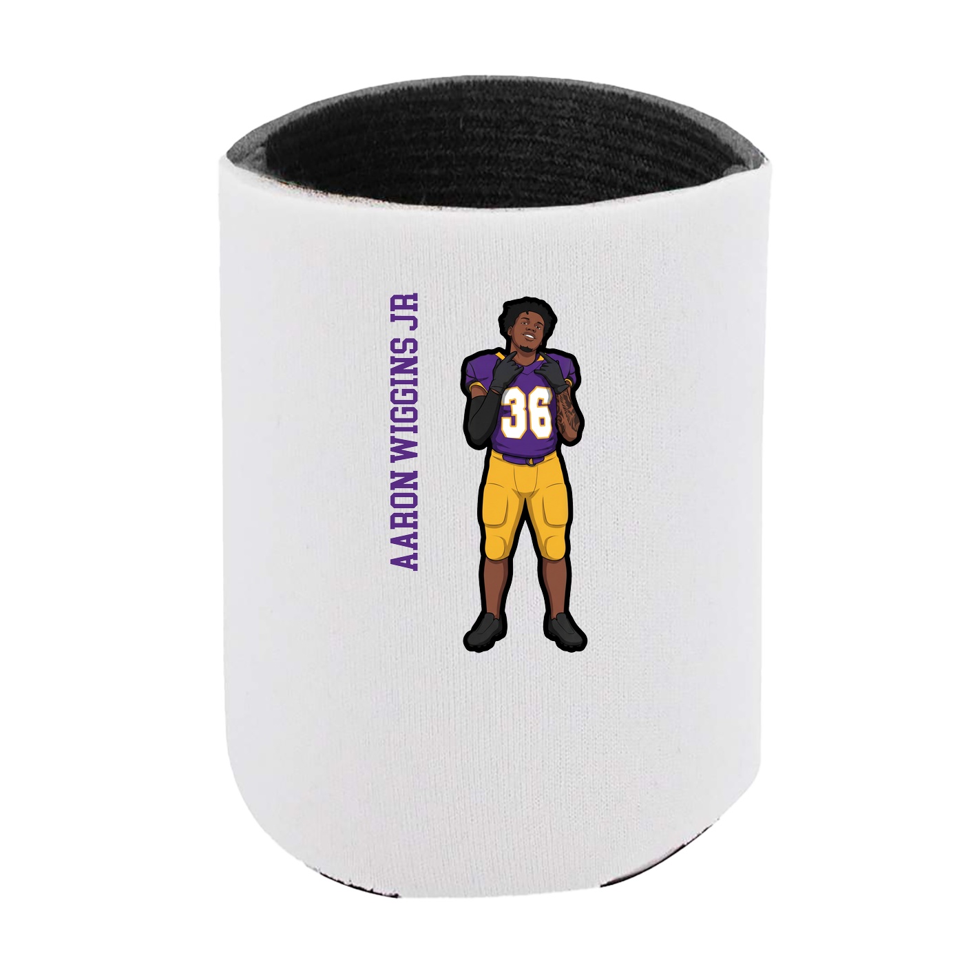Can Holder — Name Vertical in White