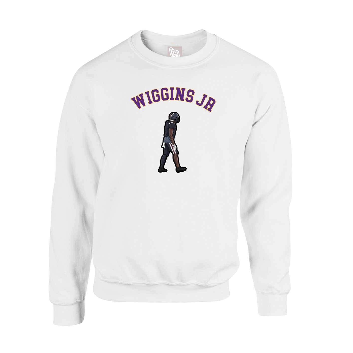 Fleece Crew — Shirsey Arch in White