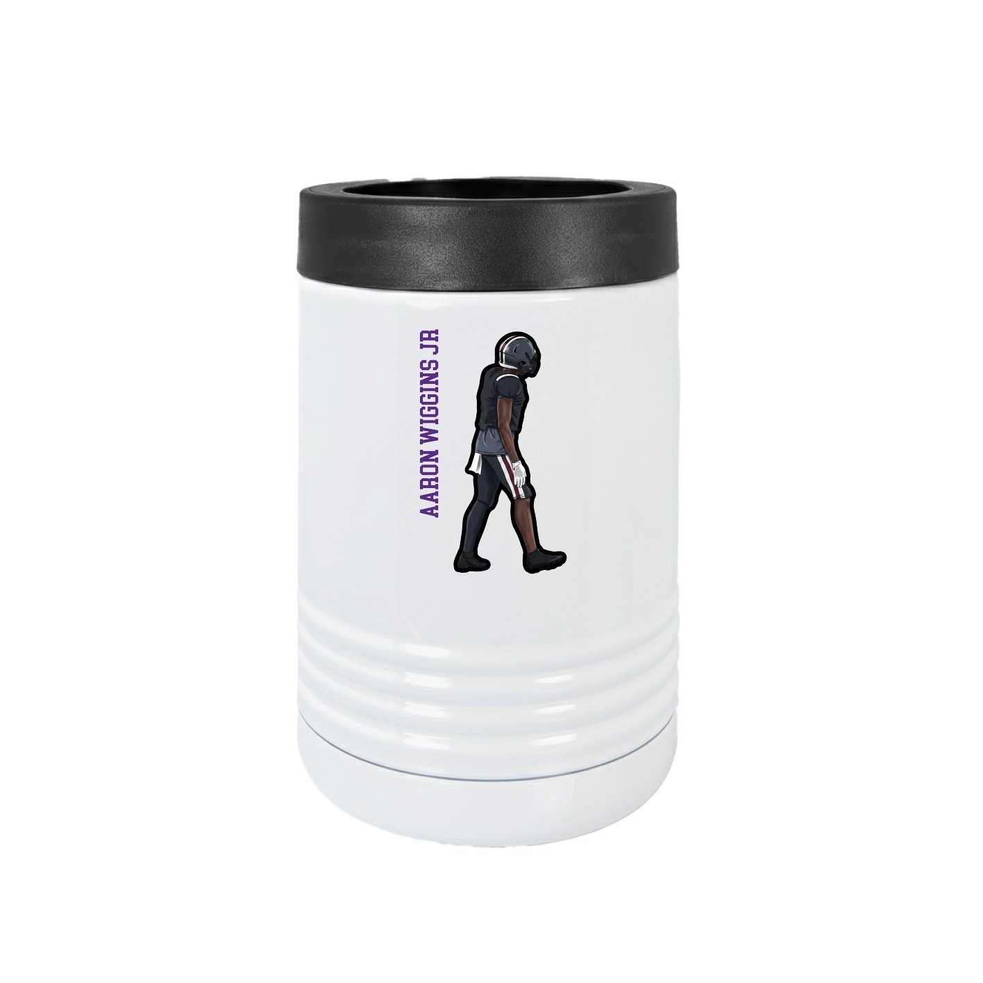 Beverage Holder — Name Vertical in White