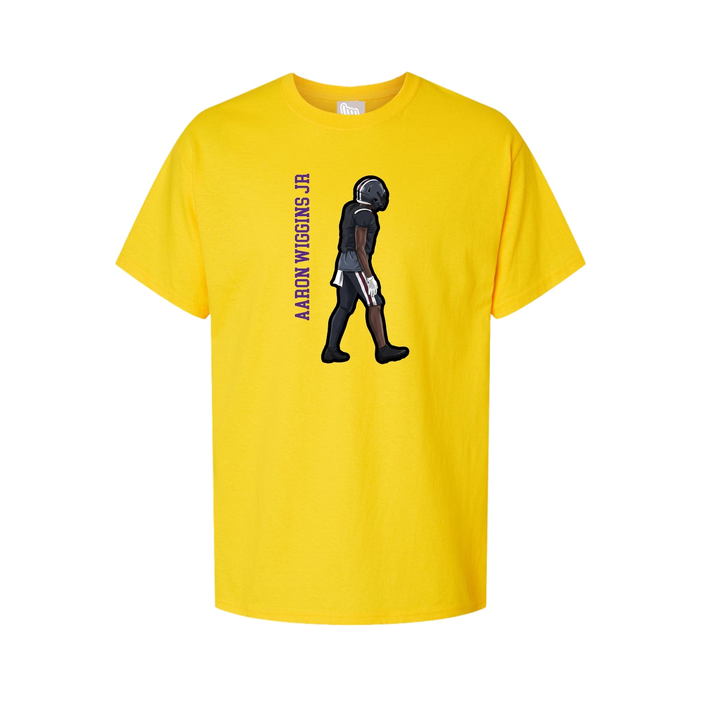 Youth Tee — Name Vertical in Gold