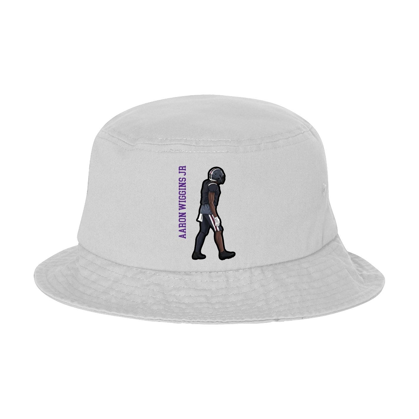 Bucket Cap — Name Vertical in White