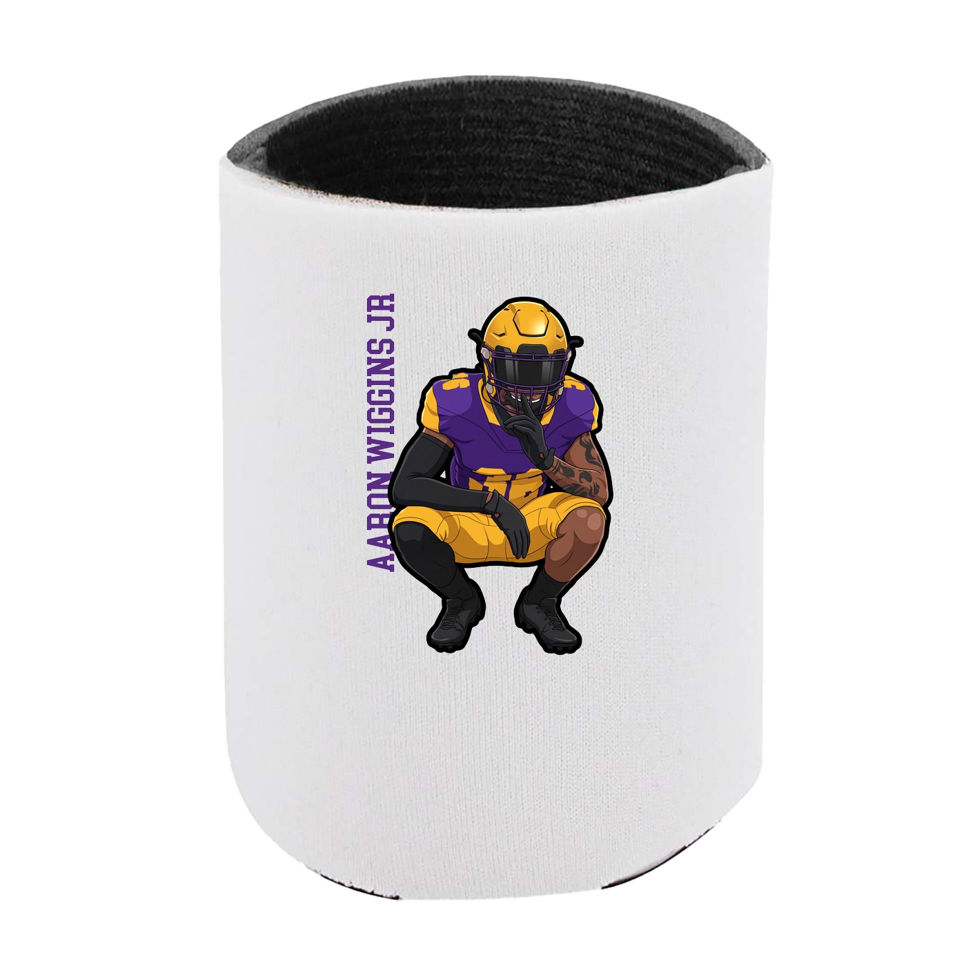 Can Holder — Name Vertical in White