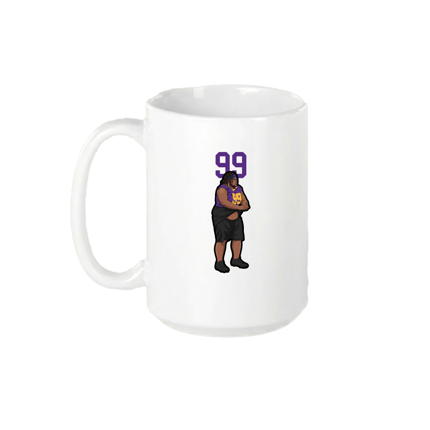15oz Coffee Mug — Number Top in White