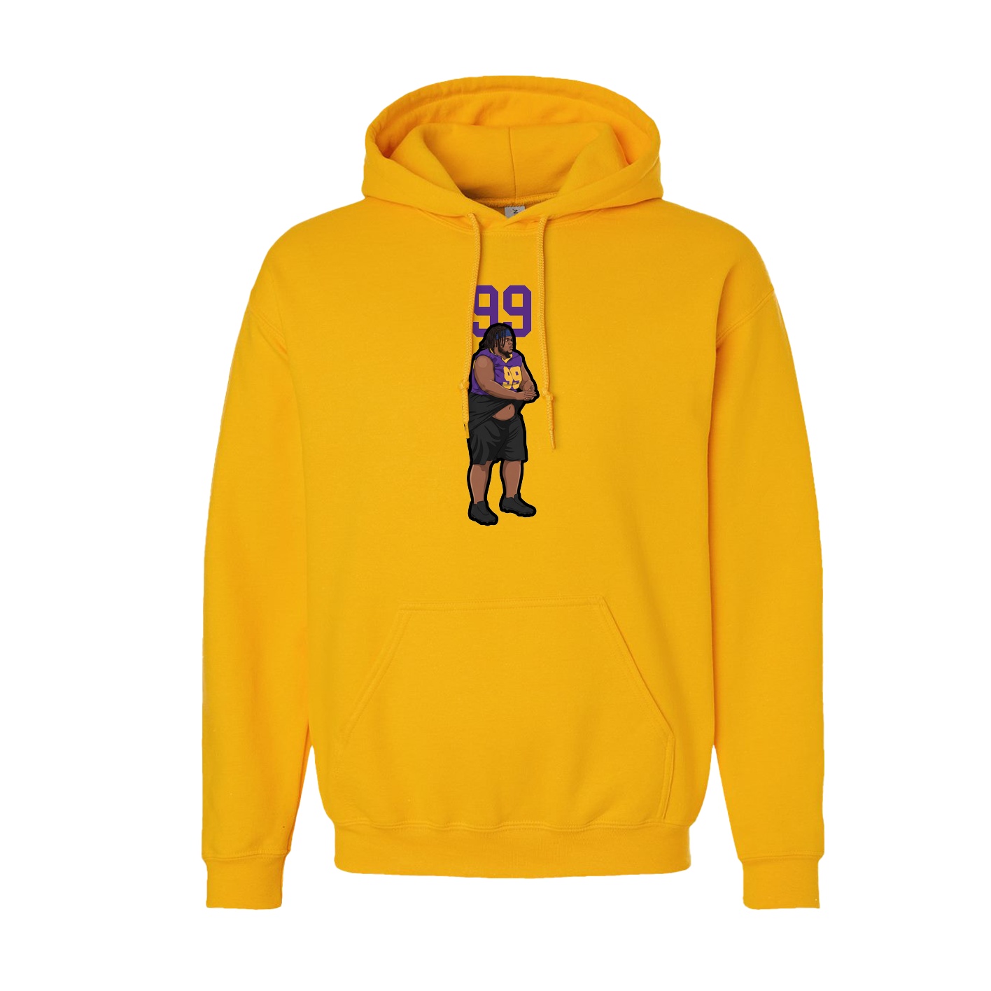 Hoodie — Number Top in Gold
