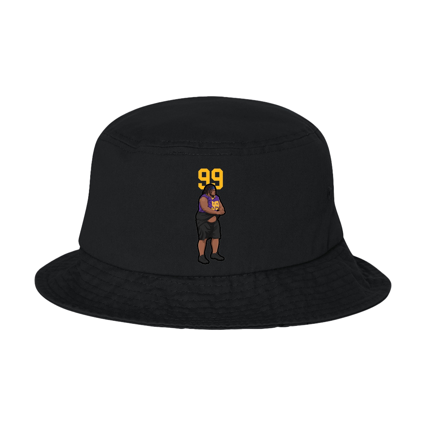 Bucket Cap — Number Top in Black