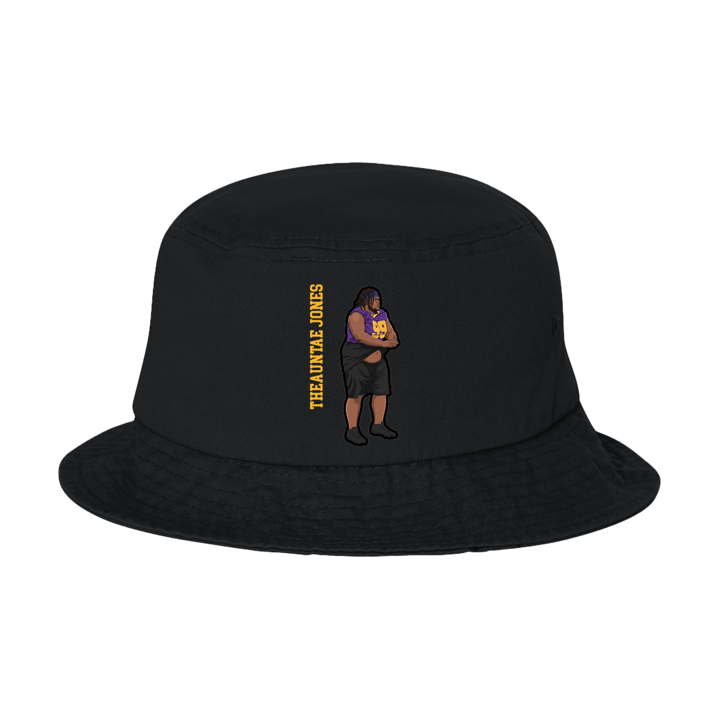 Bucket Cap — Name Vertical in Black