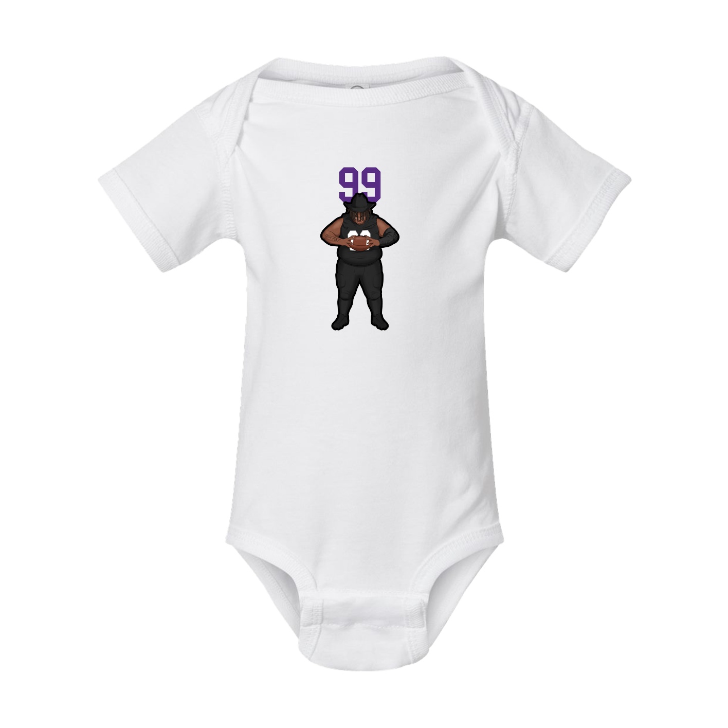 Baby Onesie — Number Top in White