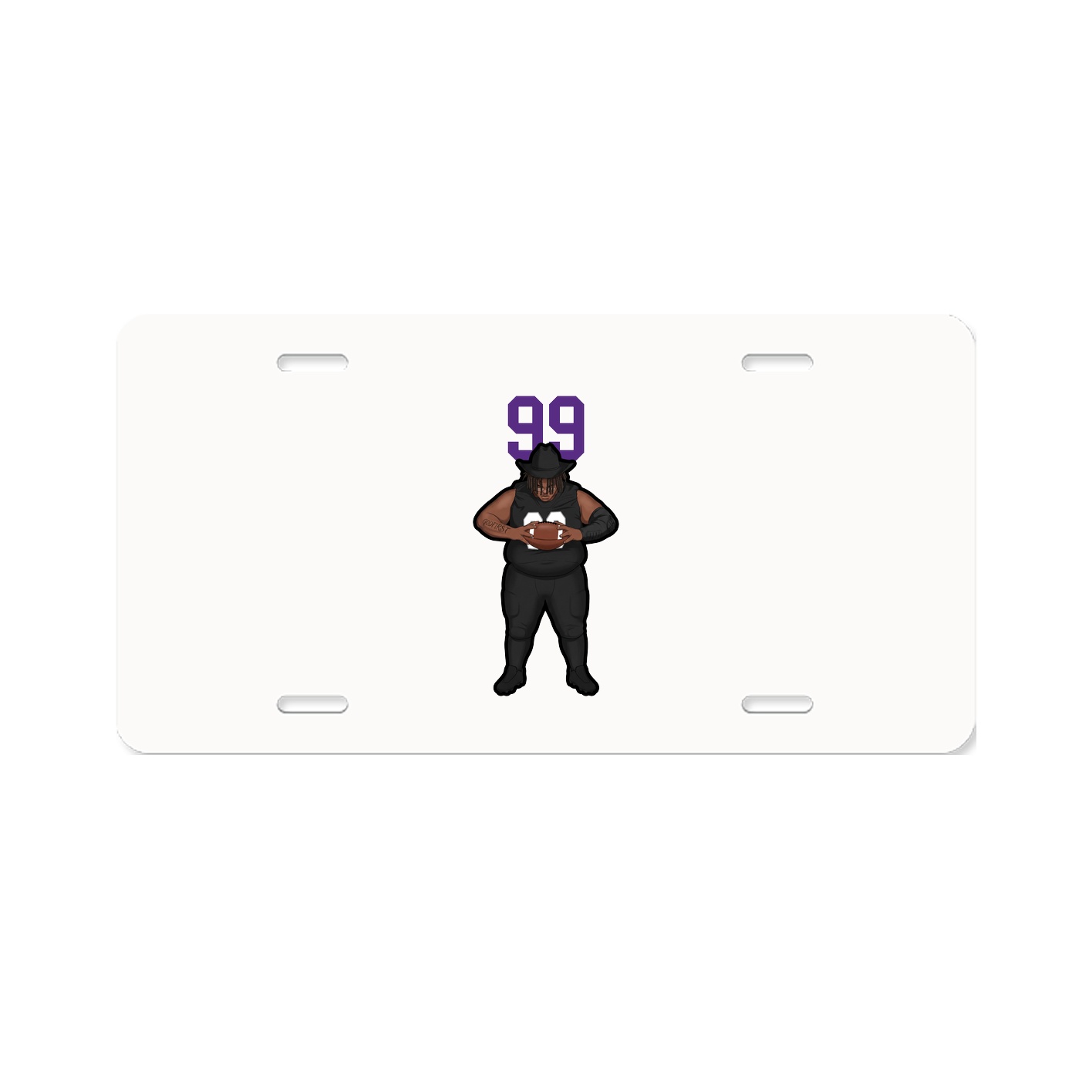 License Plate — Number Top in Classic