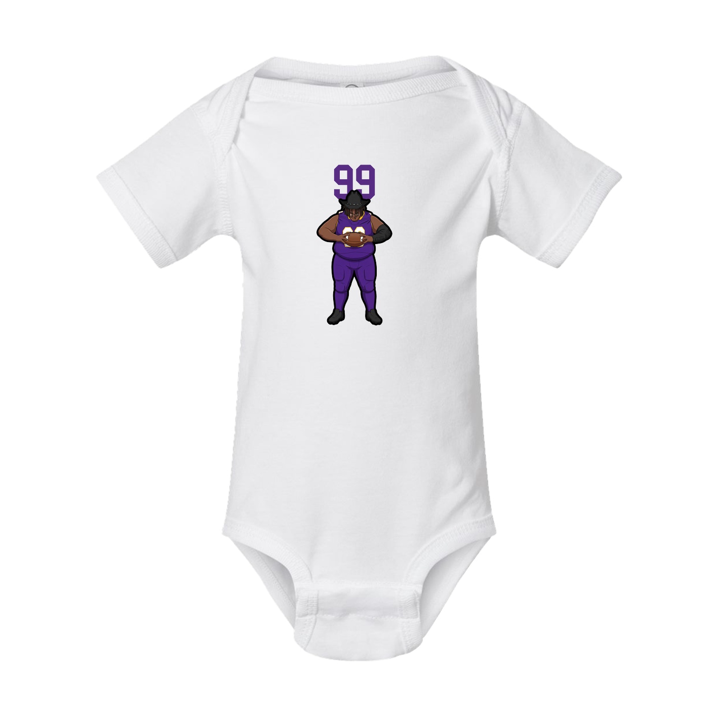 Baby Onesie — Number Top in White
