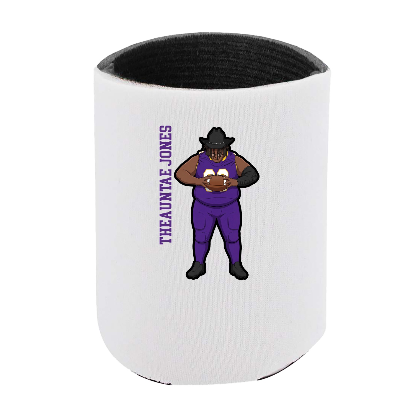Can Holder — Name Vertical in White