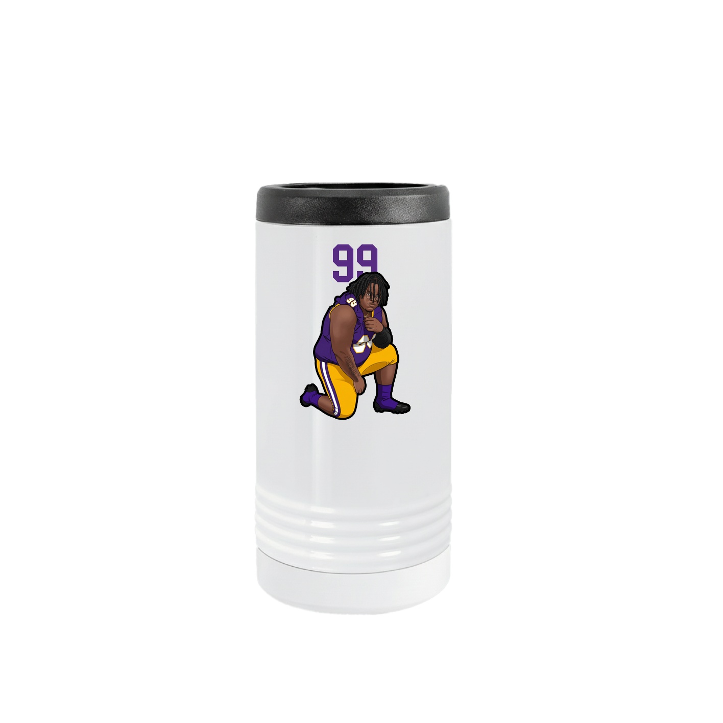 Slim Beverage Holder — Number Top in White
