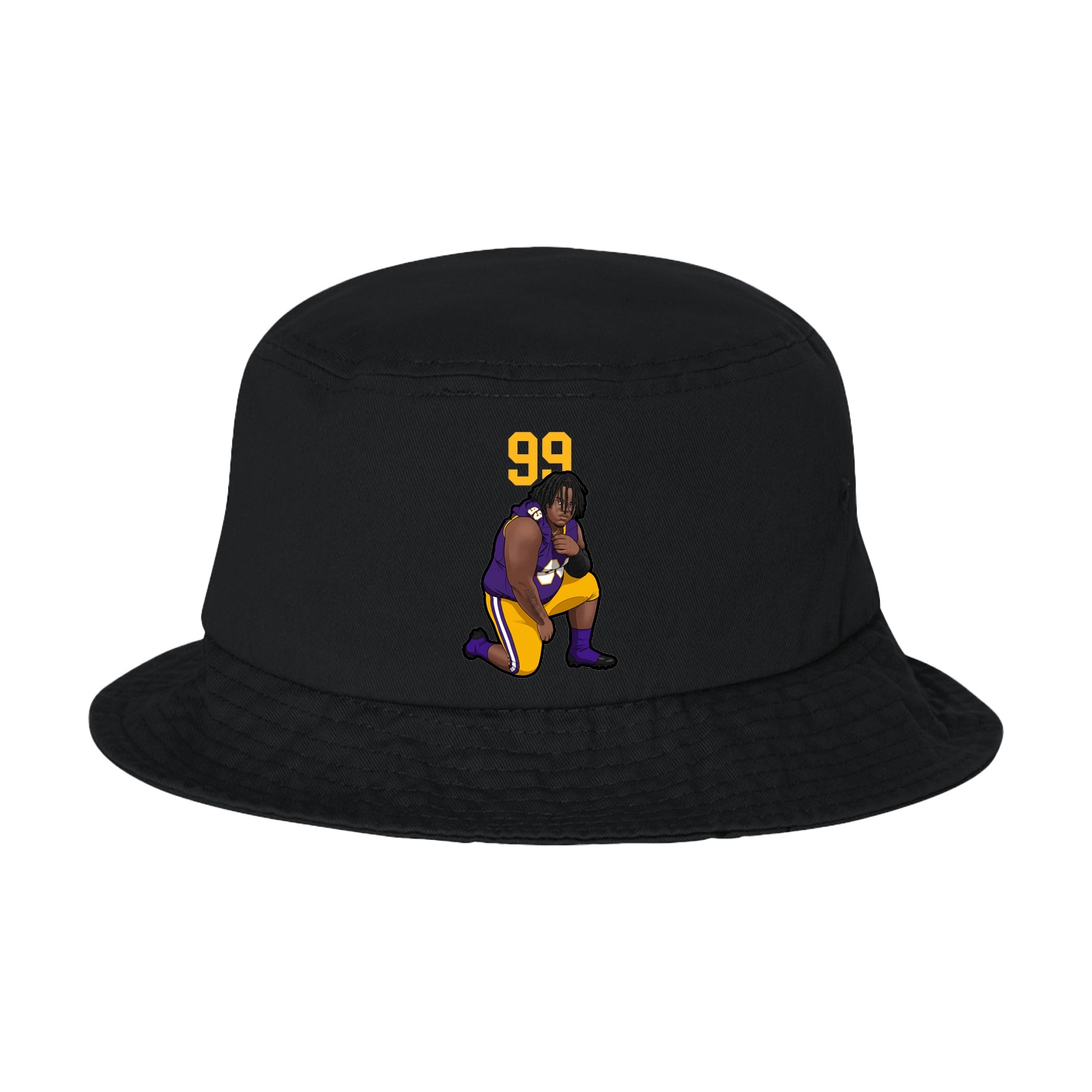 Bucket Cap — Number Top in Black