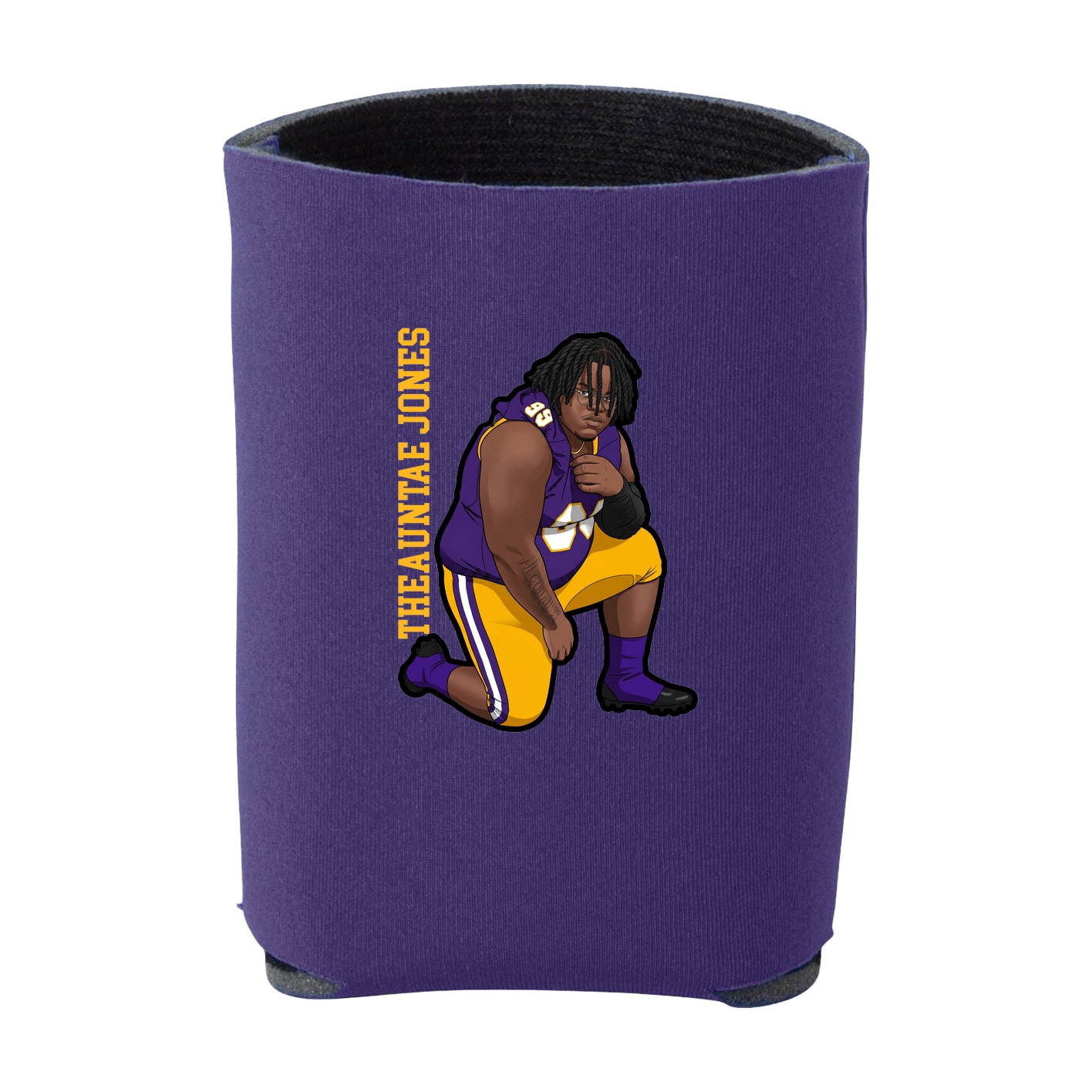 Can Holder — Name Vertical in Purple