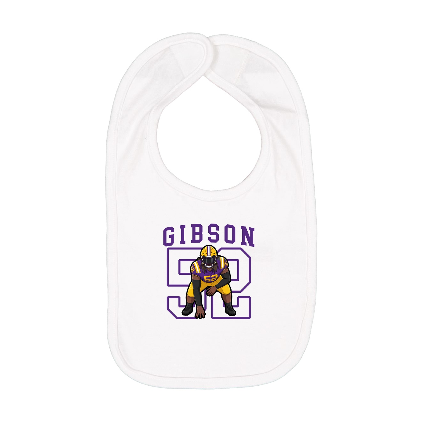 Infant Bib — Shirsey in White