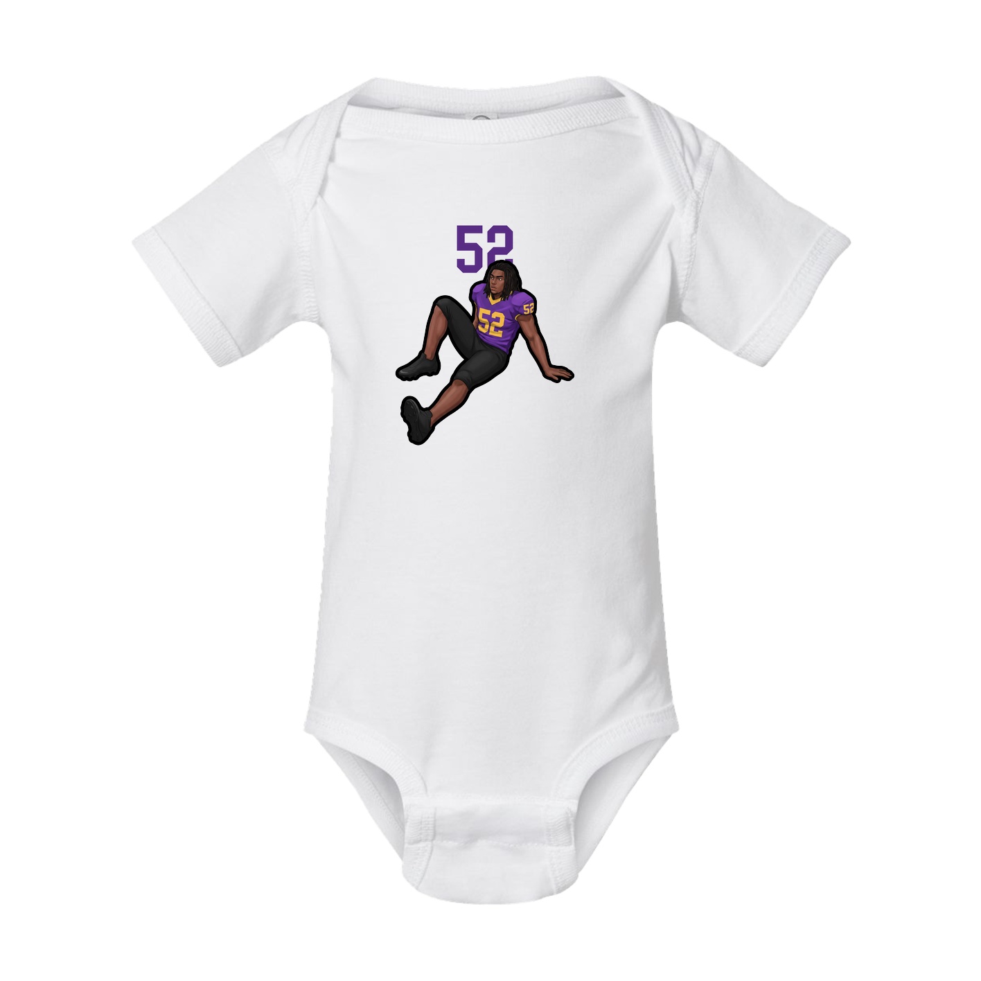 Baby Onesie — Number Top in White