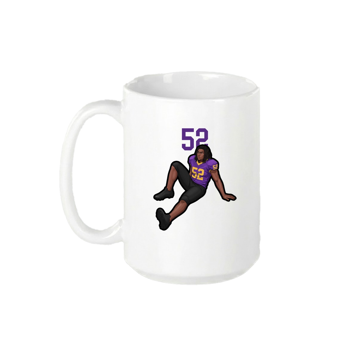 15oz Coffee Mug — Number Top in White