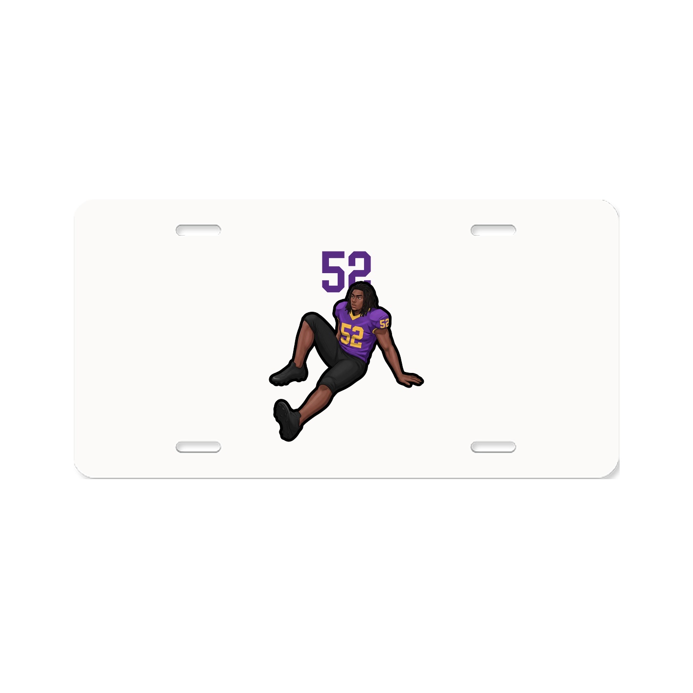 License Plate — Number Top in Classic