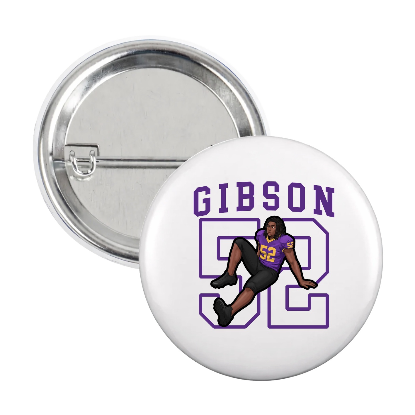 Game Day Button — Shirsey in White