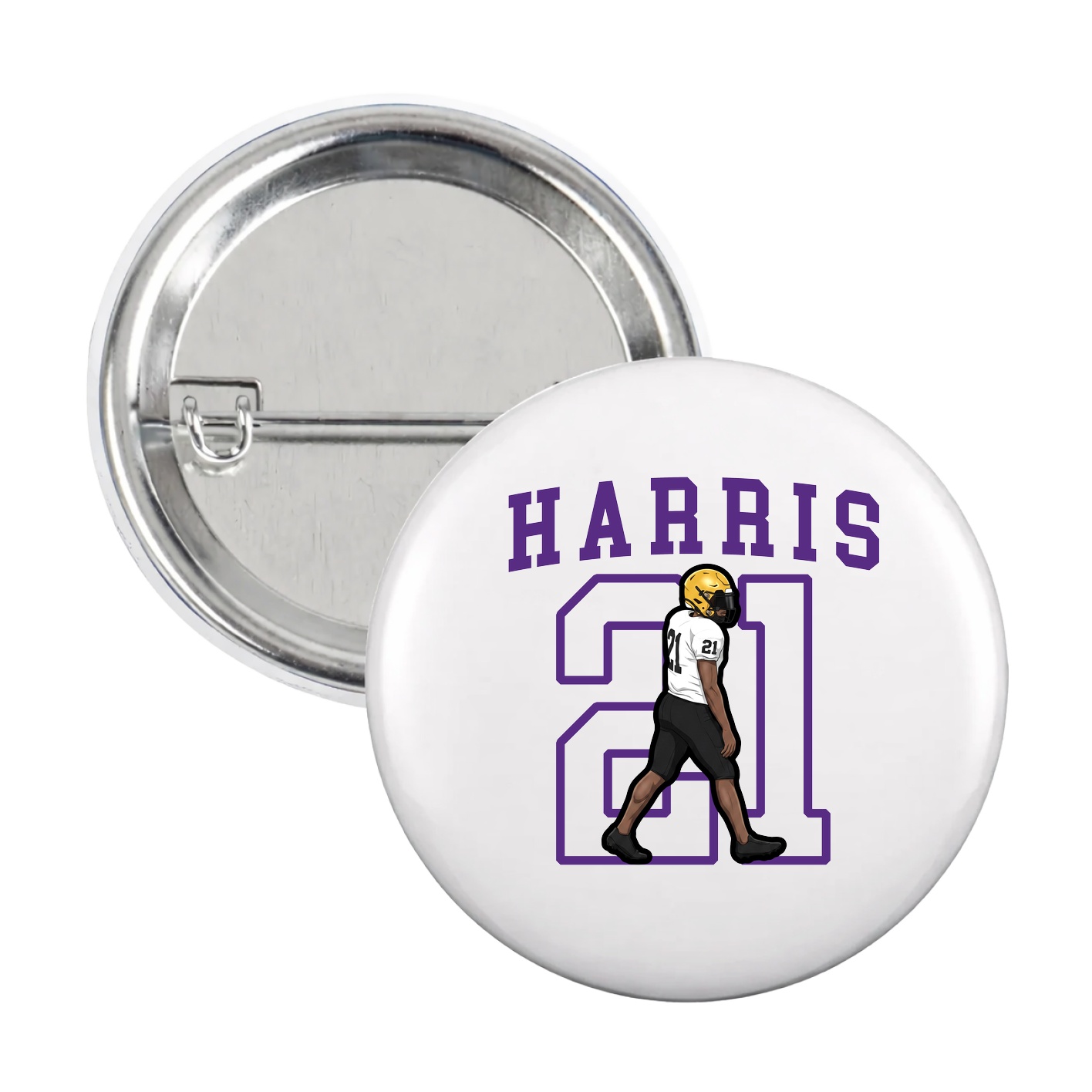 Game Day Button — Shirsey in White