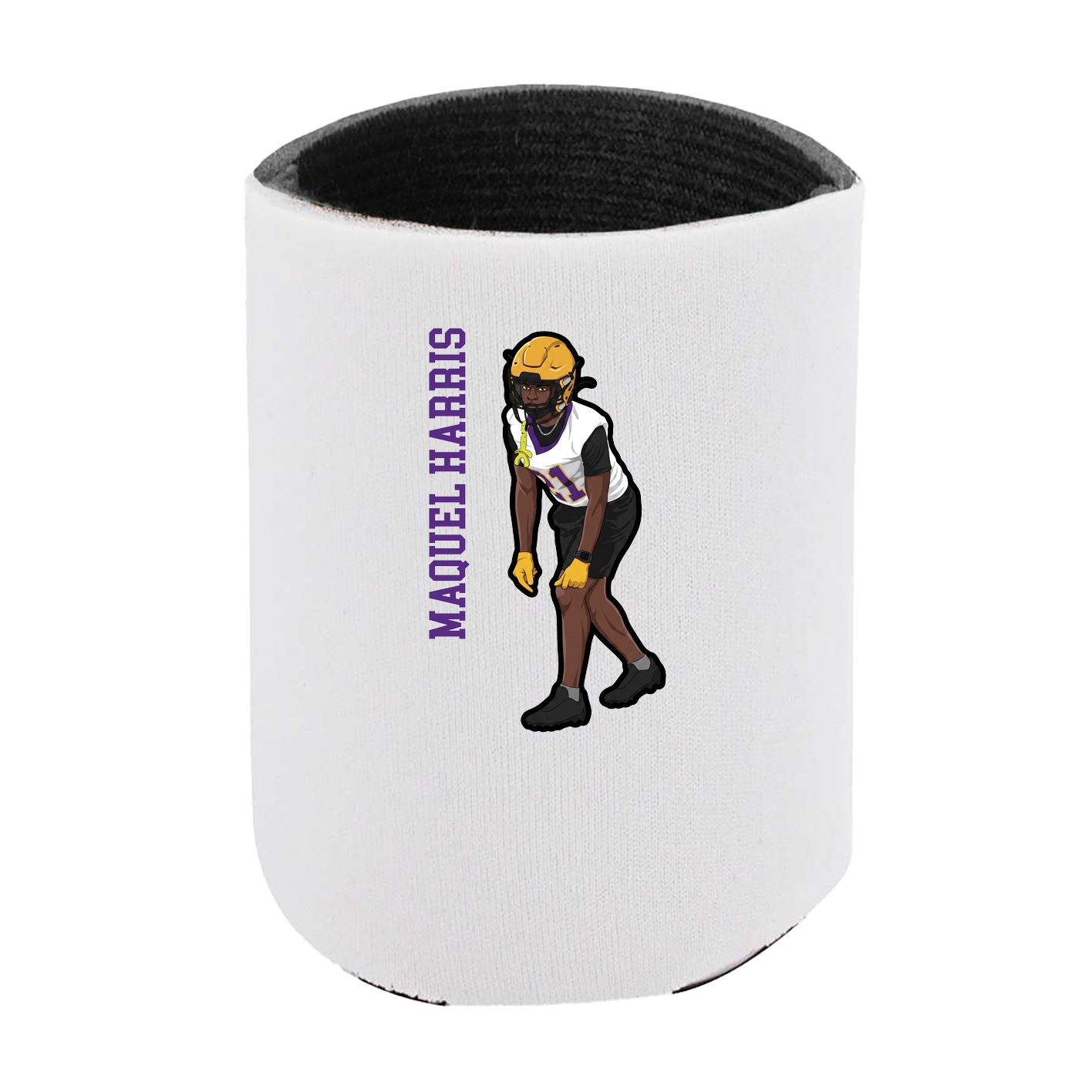 Can Holder — Name Vertical in White