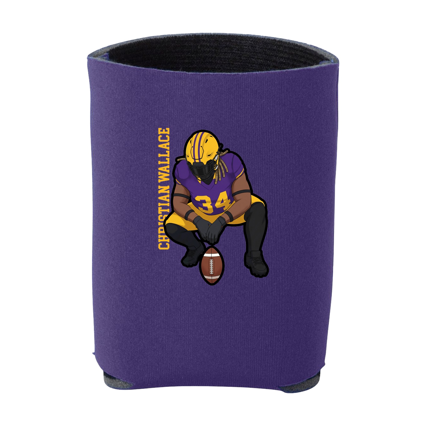 Can Holder — Name Vertical in Purple