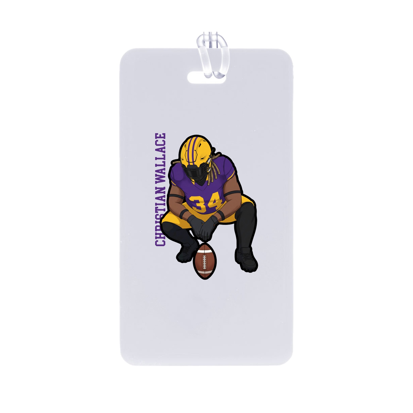 Bag Tag — Name Vertical in Classic