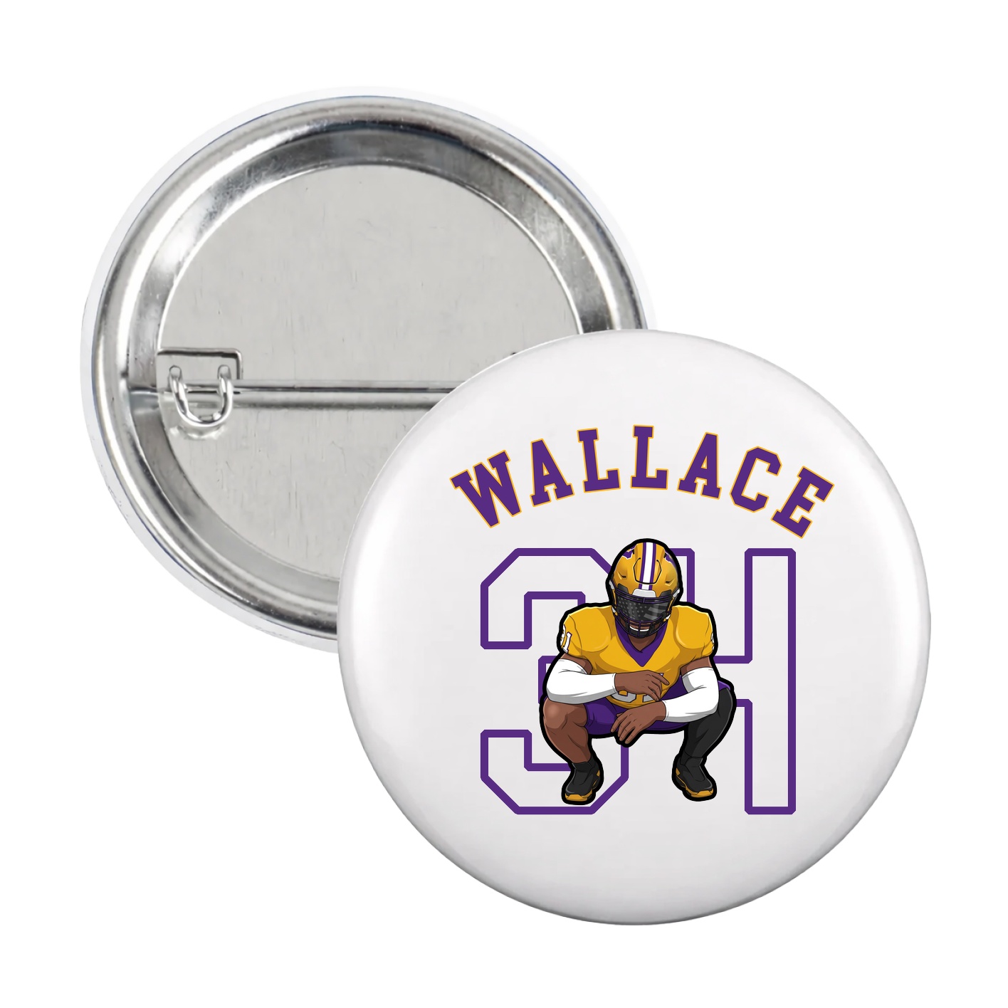 Game Day Button — Shirsey Arch in White
