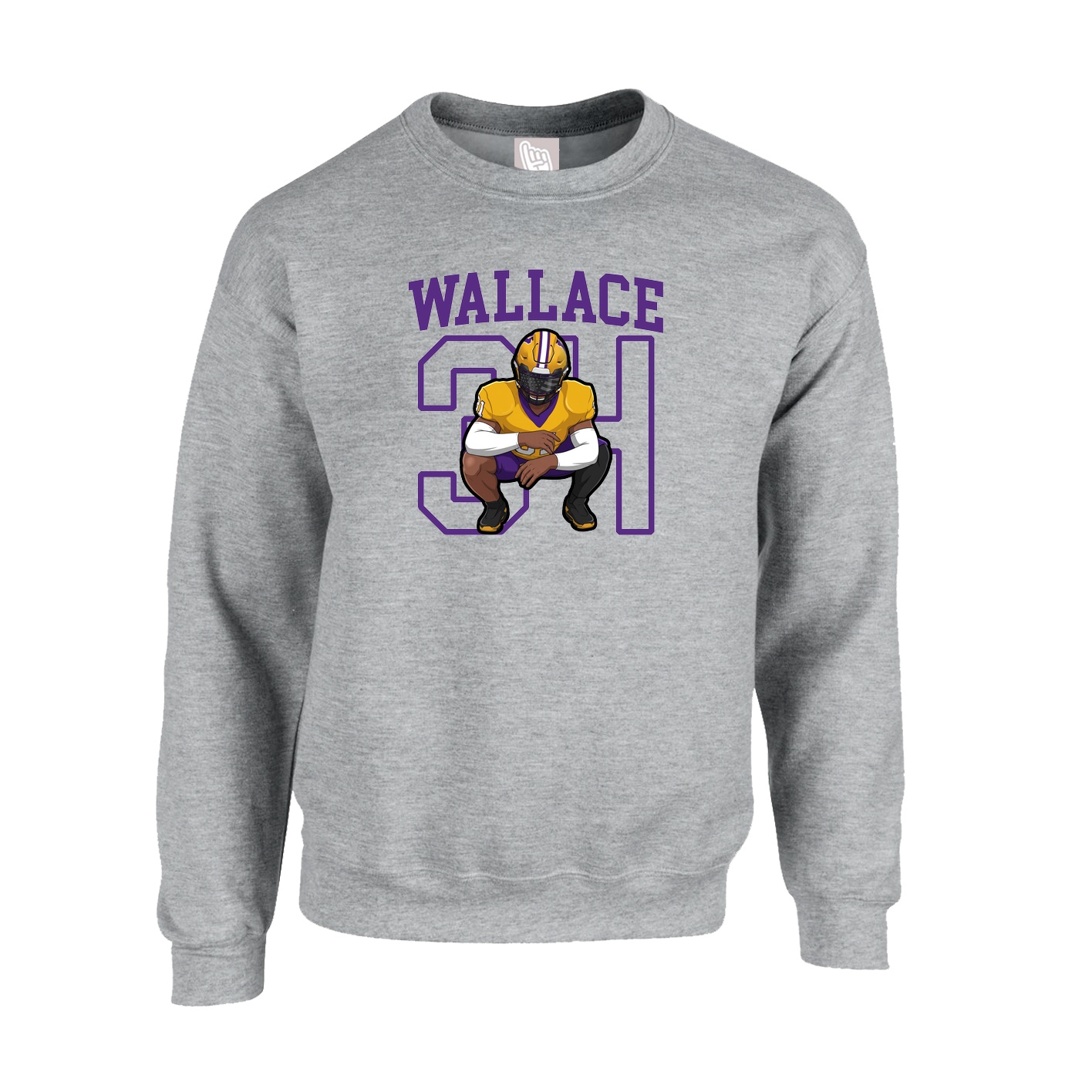 Fleece Crew — Shirsey in Grey