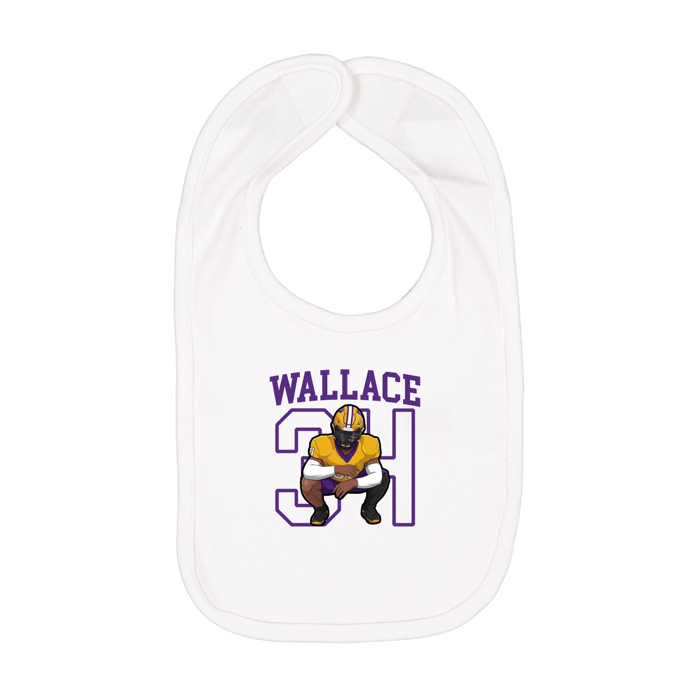 Infant Bib — Shirsey in White