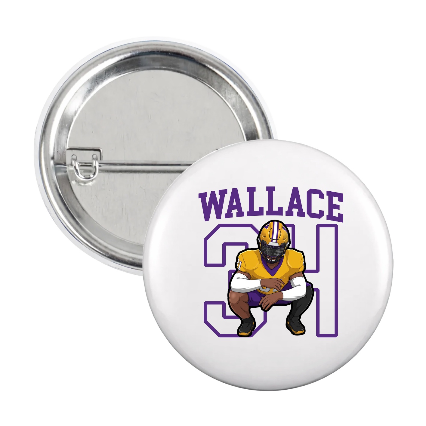 Game Day Button — Shirsey in White