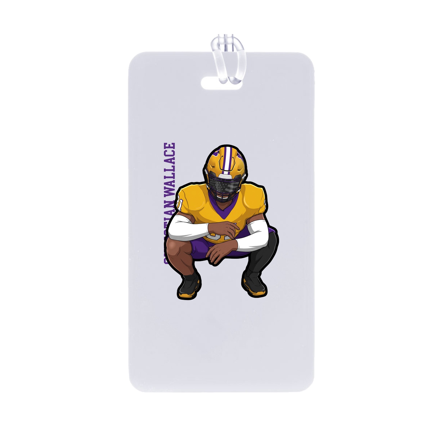 Bag Tag — Name Vertical in Classic