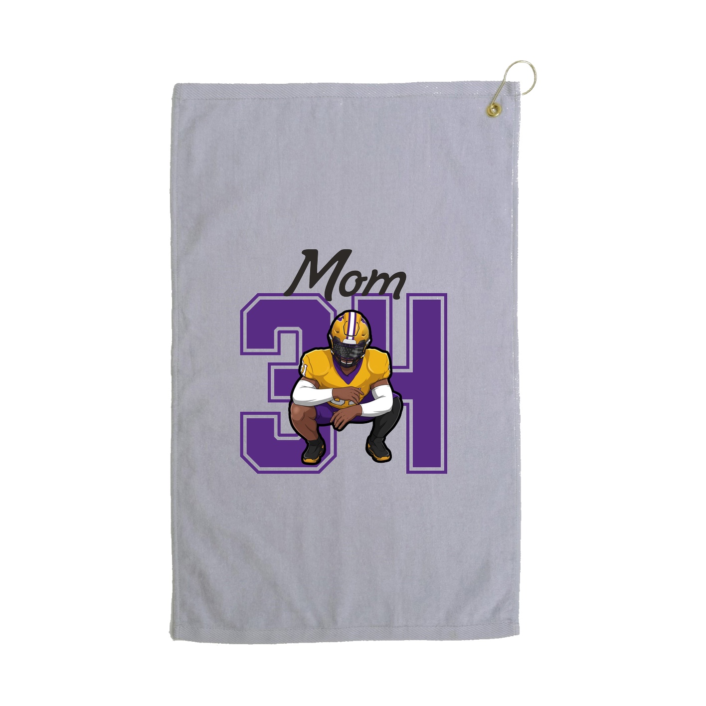 Golf Towel — Mothers Day Shirsey in Grey