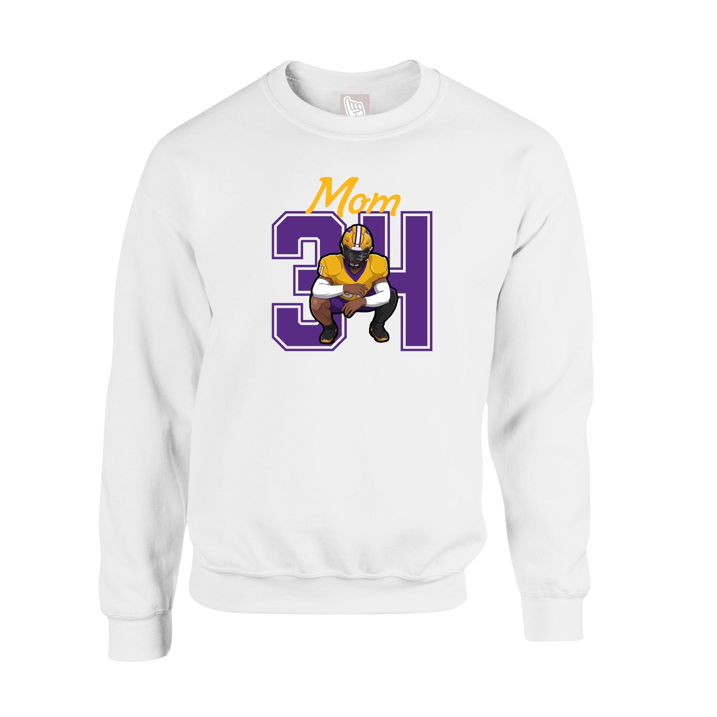 Fleece Crew — Mothers Day Shirsey in White