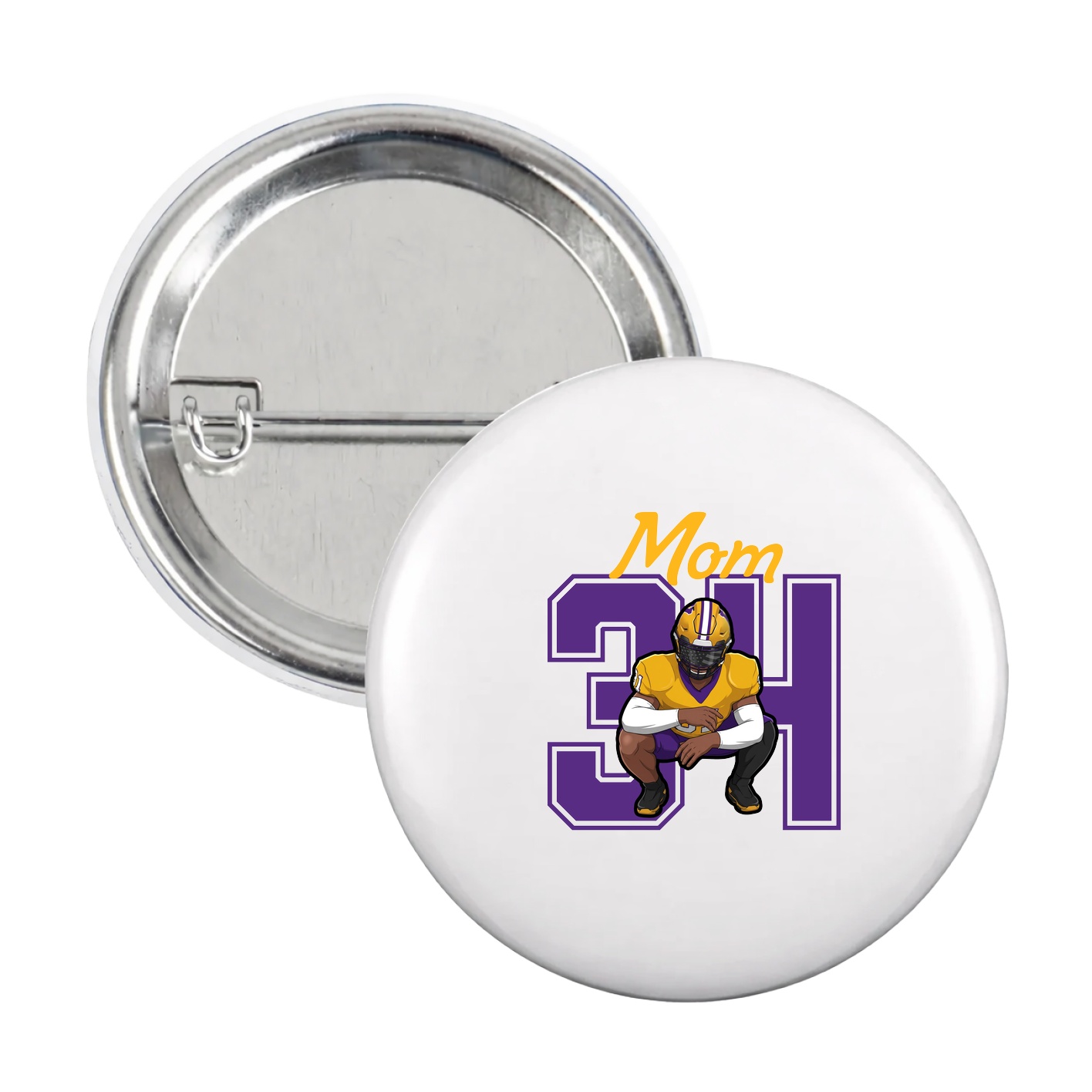 Game Day Button — Mothers Day Shirsey in White