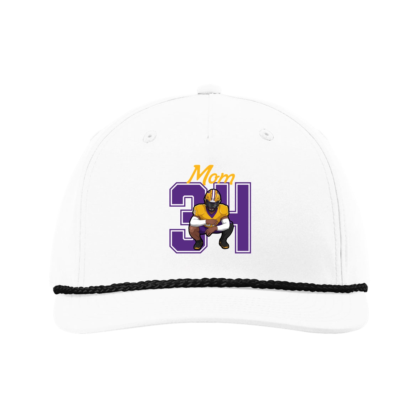 Five-Panel Classic Rope Cap — Mothers Day Shirsey in White