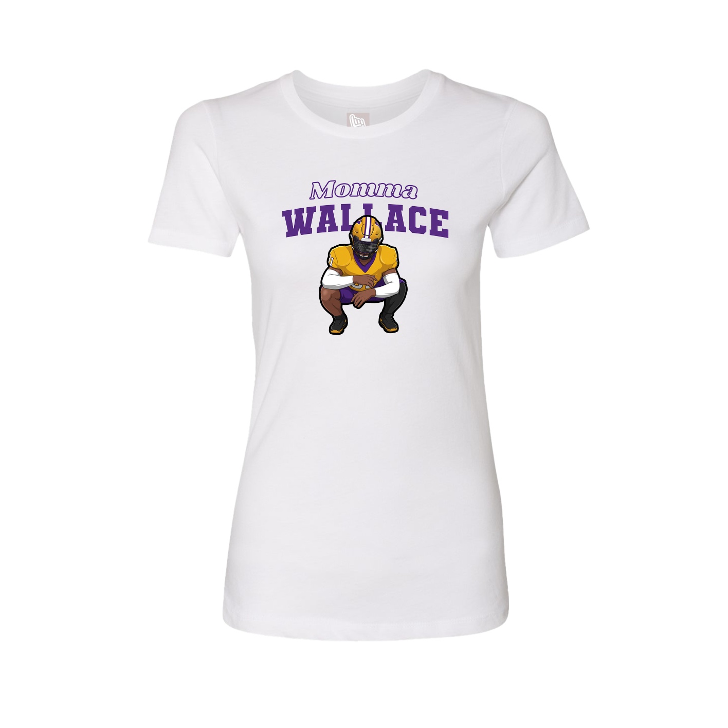 Womens Tee — Mothers Day Block in White