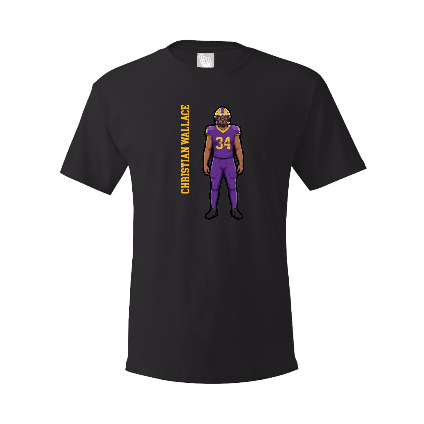 Tee — Name Vertical in Black