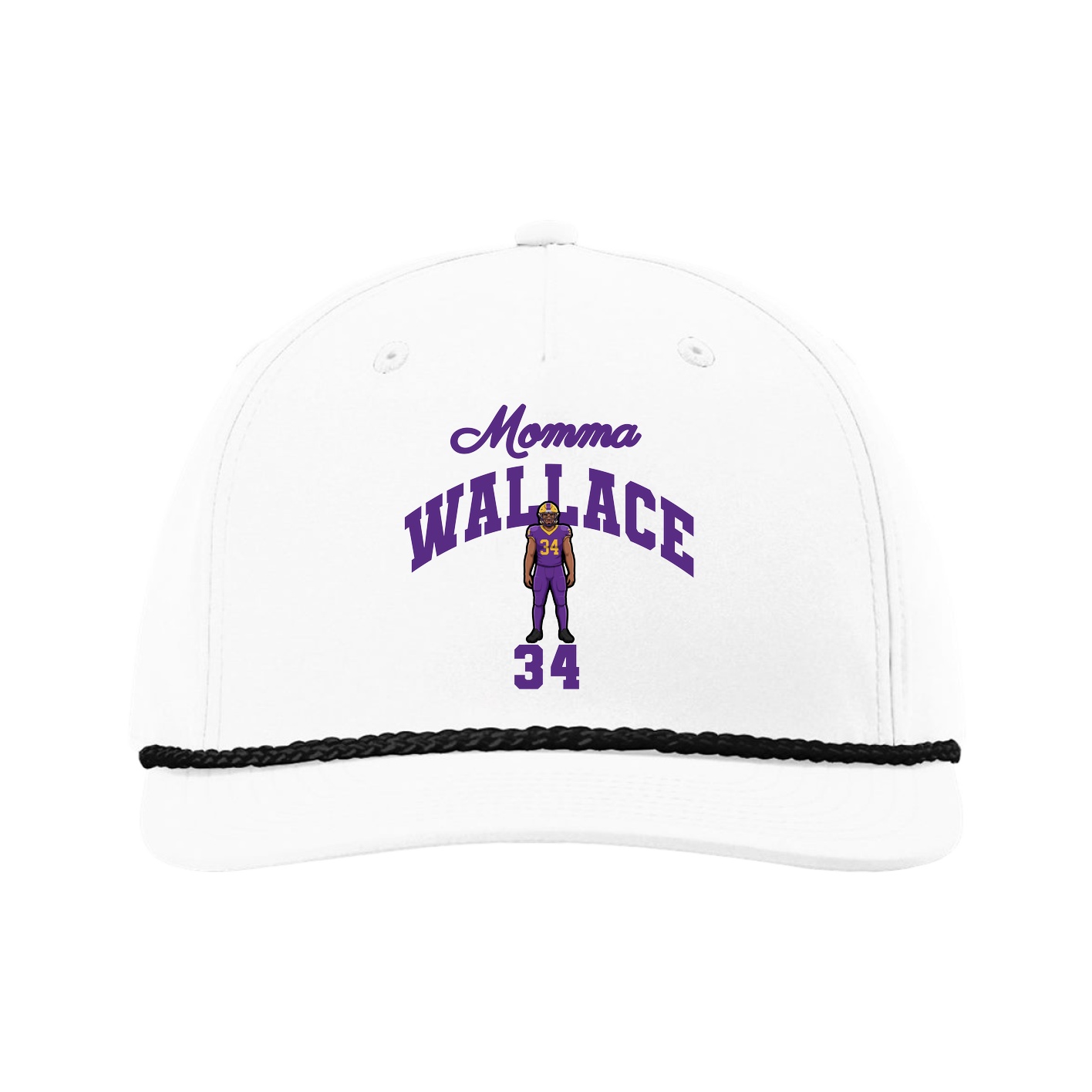 Five-Panel Classic Rope Cap — Mothers Day Arch in White
