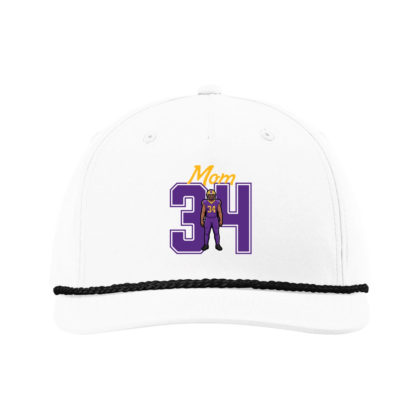Five-Panel Classic Rope Cap — Mothers Day Shirsey in White