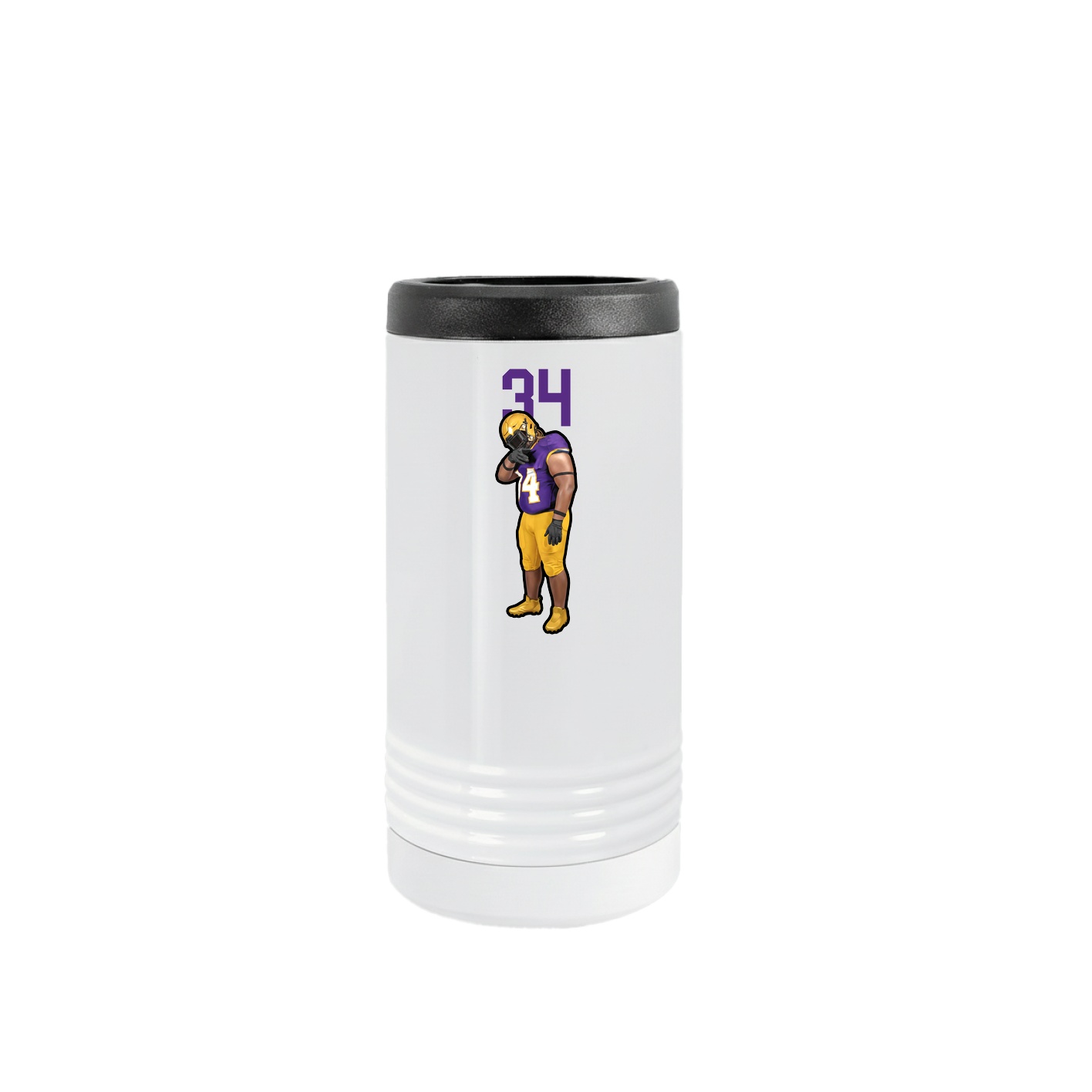 Slim Beverage Holder — Number Top in White
