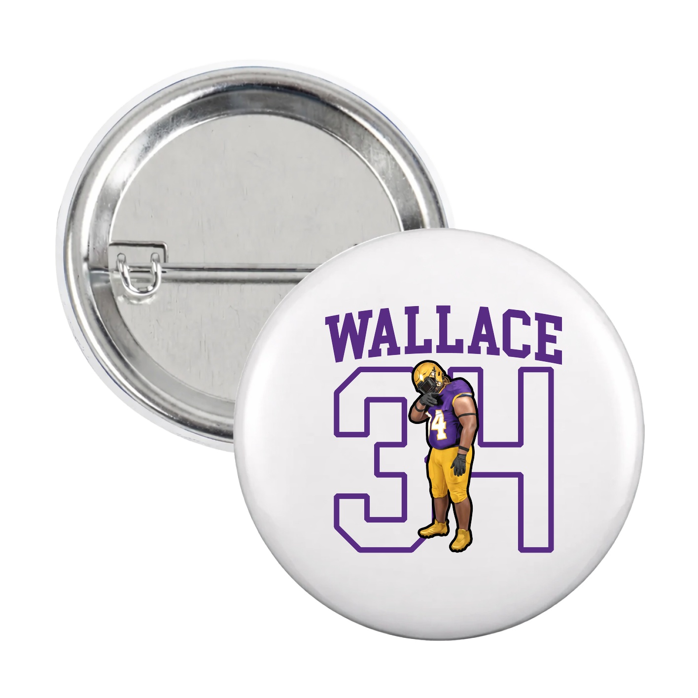 Game Day Button — Shirsey in White