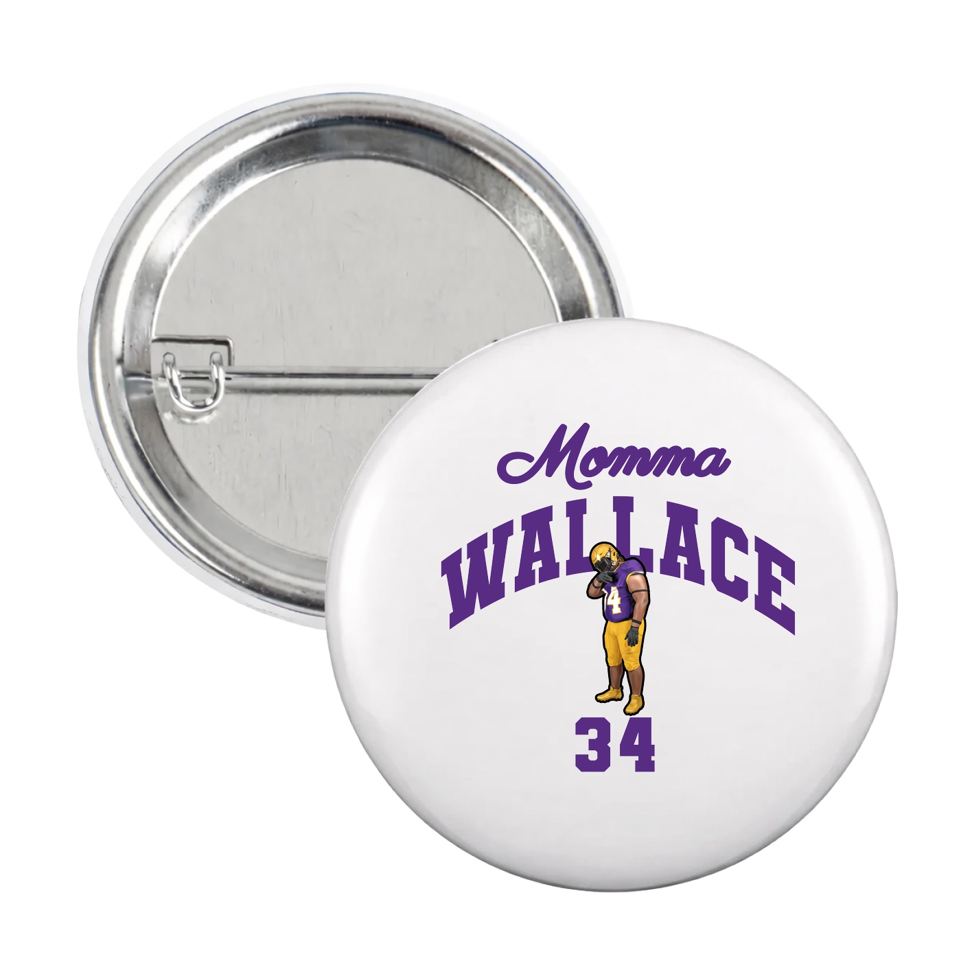 Game Day Button — Mothers Day Arch in White