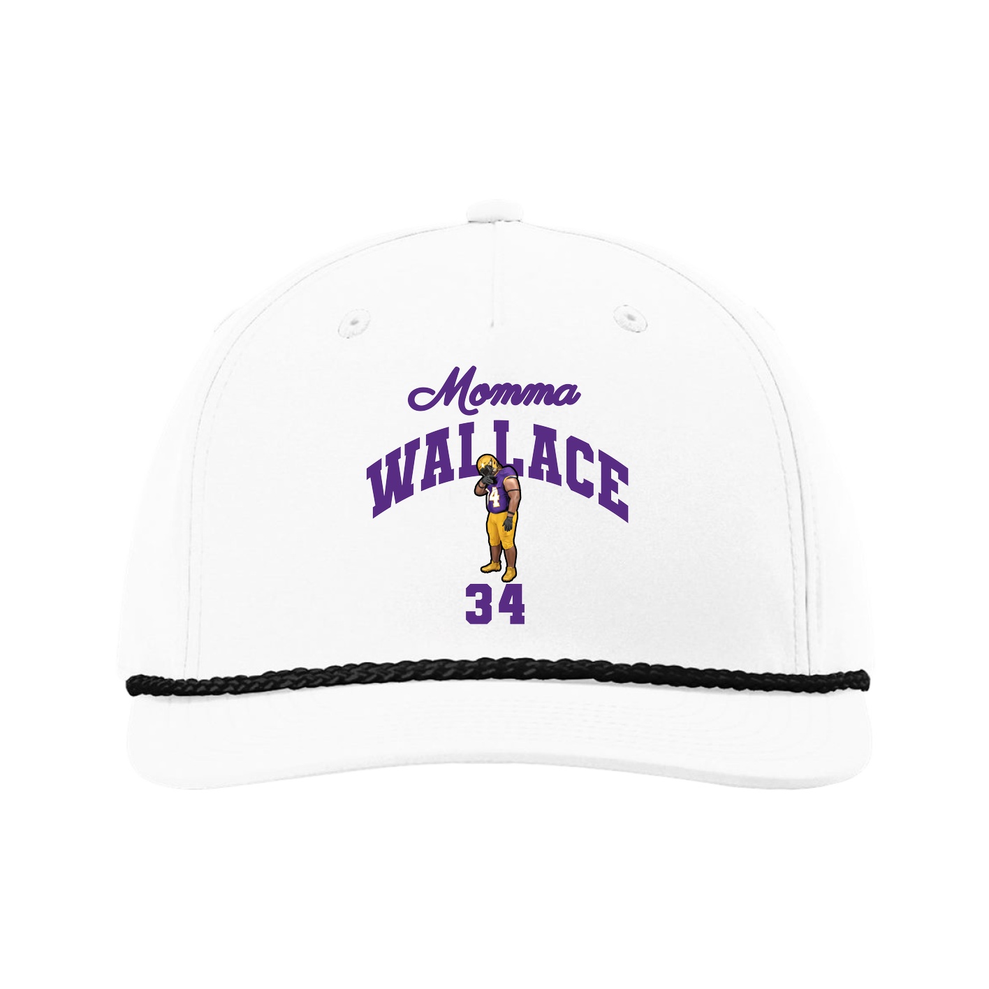 Five-Panel Classic Rope Cap — Mothers Day Arch in White