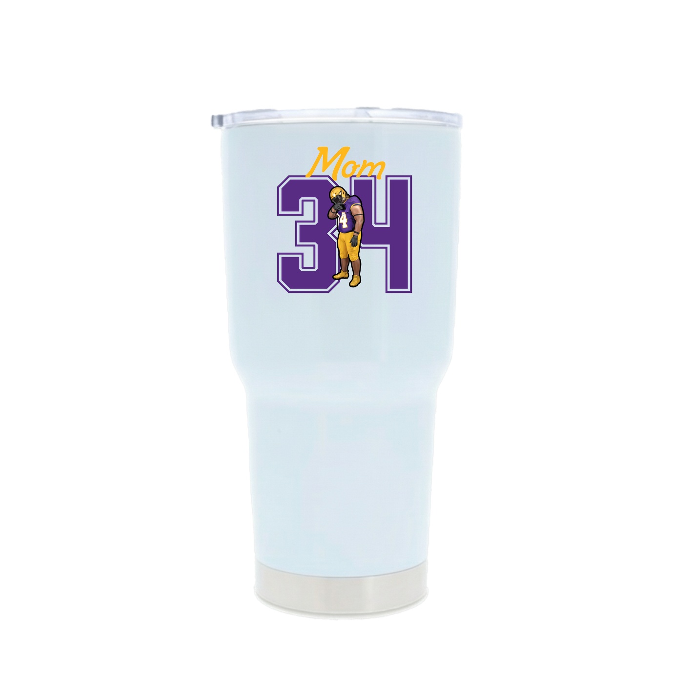 30oz Stainless Steel Tumbler — Mothers Day Shirsey in White
