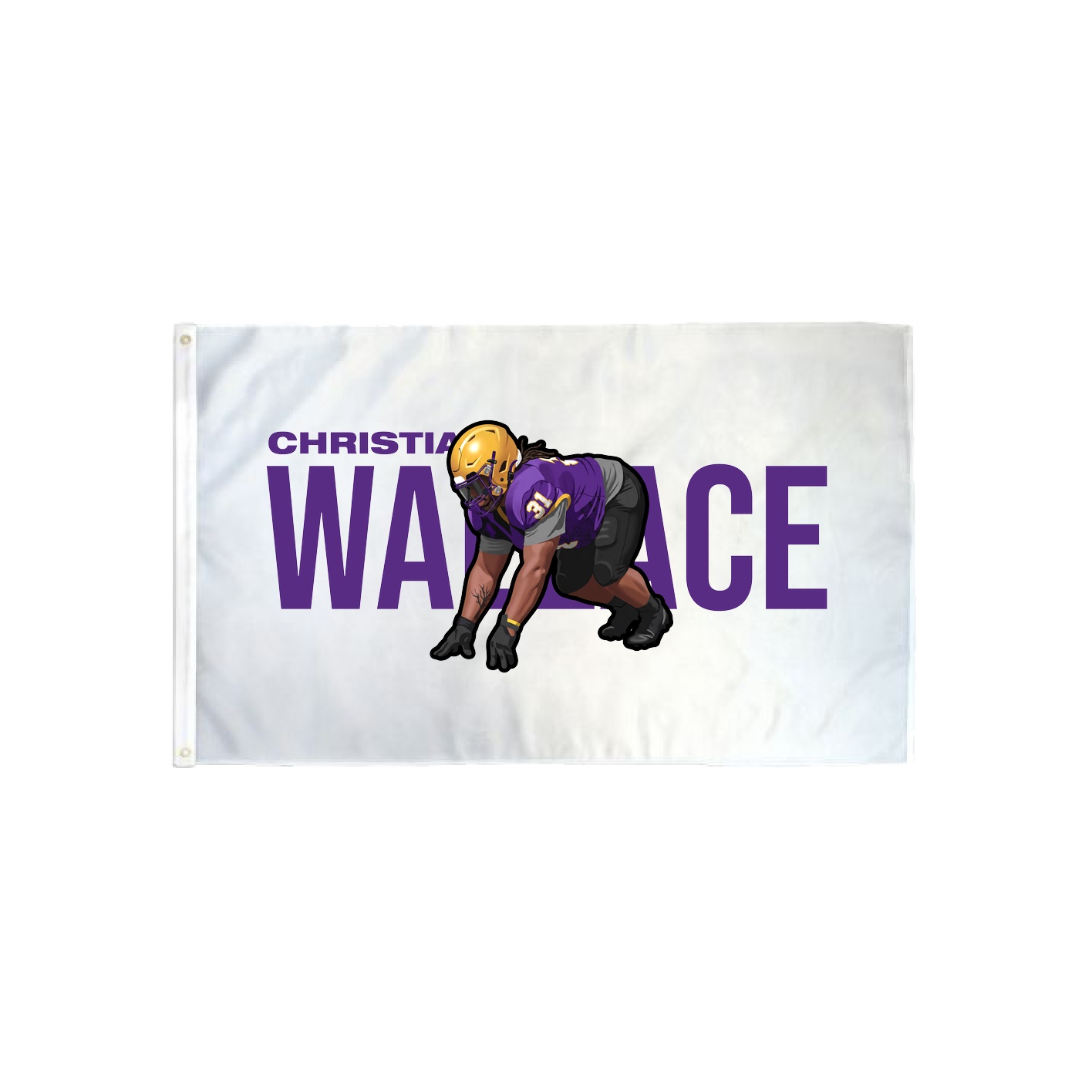 3x5 Flag — Player Name in Classic