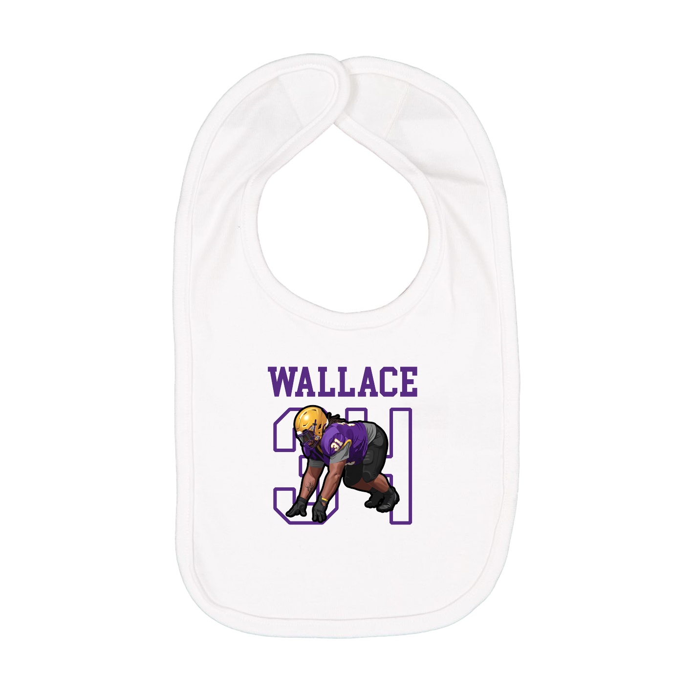 Infant Bib — Shirsey in White