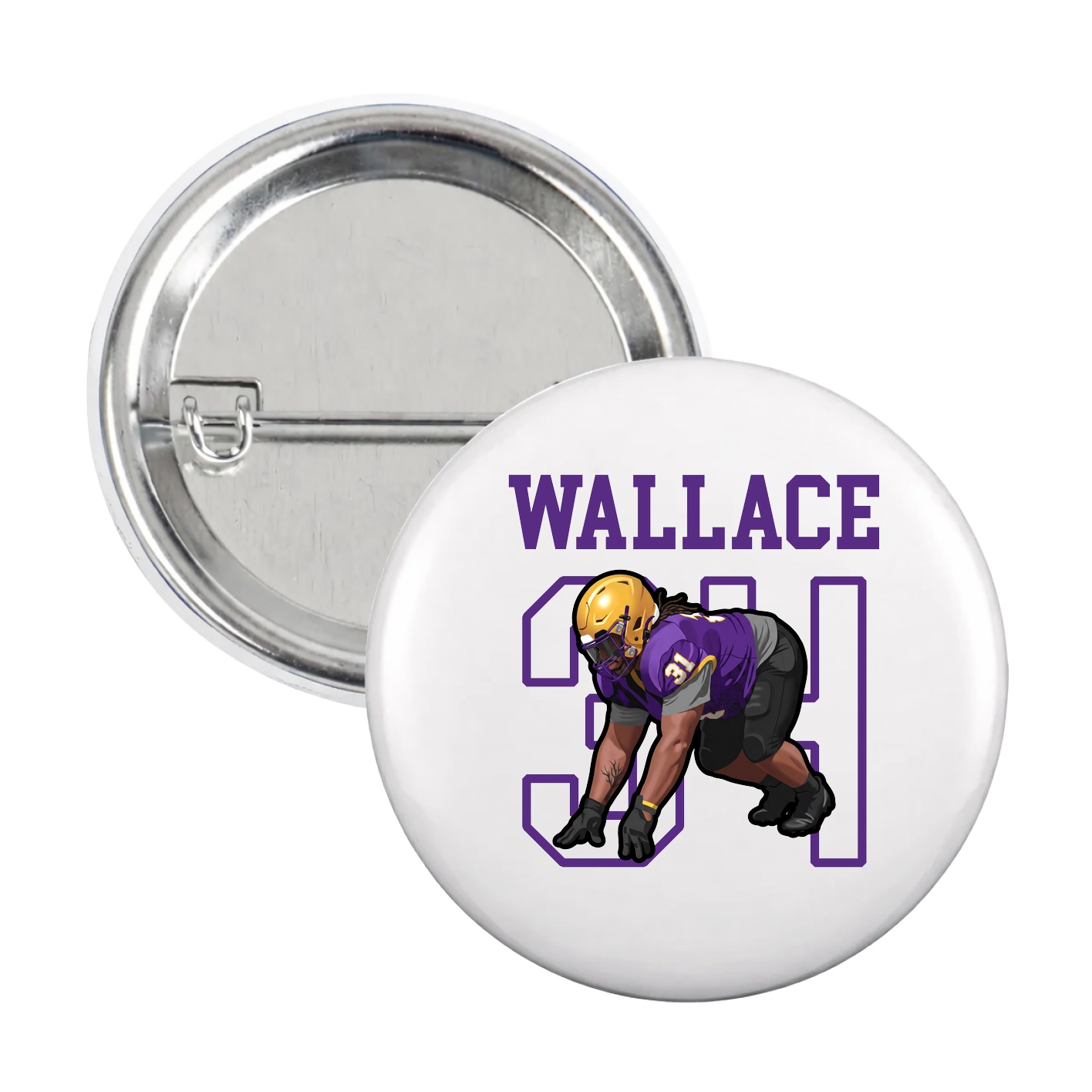 Game Day Button — Shirsey in White