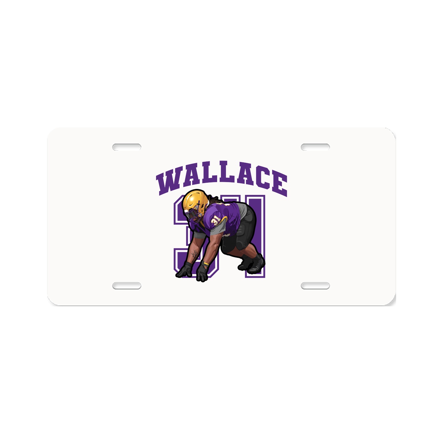 License Plate — Number in Classic